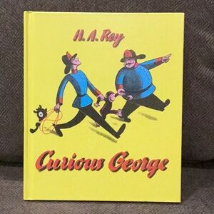 Curious George Book Yellow Hard Cover